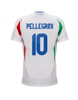 Moške Nogometnih dresov Italija Lorenzo Pellegrini #10 Gostujoči EP 2024 Kratki rokavi